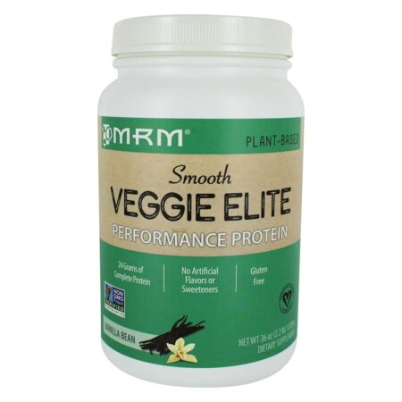 Alisar Vegetariano Elite Vegan Atuação Proteína Pó Baunilha Feijão - 2.2 lbs. MRM