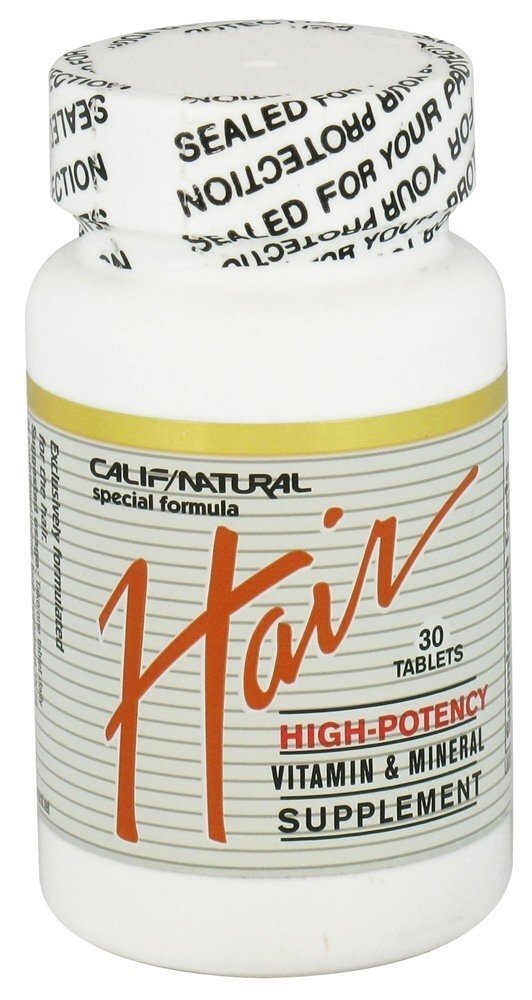 Vitamina Capilar e Suplemento Mineral - 30 Tablets California Natural