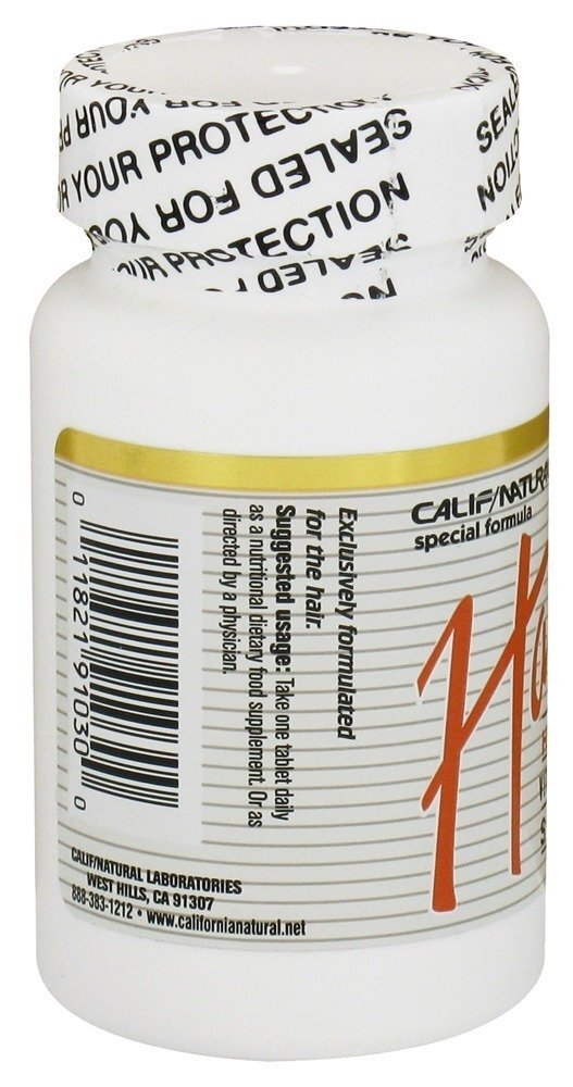 Vitamina Capilar e Suplemento Mineral - 30 Tablets California Natural - Imagem 3