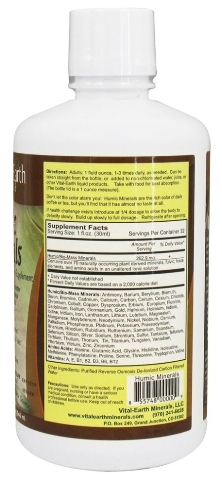 Minerais Humic - 32 oz. Vital Earth - Image 2