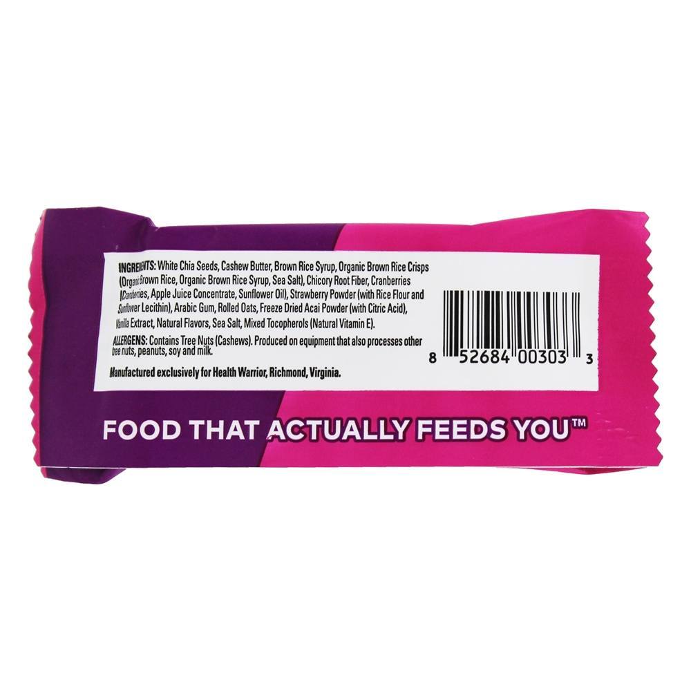 Chia Bar Açaí Berry - 0.88 oz. Health Warrior - Imagem 2