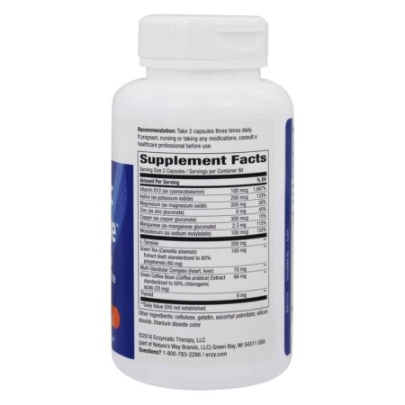 Metabolic Advantage Fórmula Para a Tireóide - Cápsulas 180 Enzymatic Therapy - Imagem 2