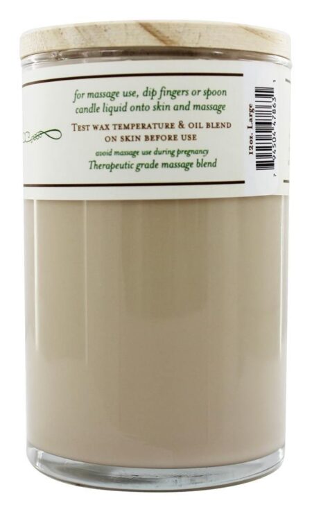 Massagem e Aromaterapia Patchouli Vela de Soja - 12 oz. Terra Essential Scents - Image 3