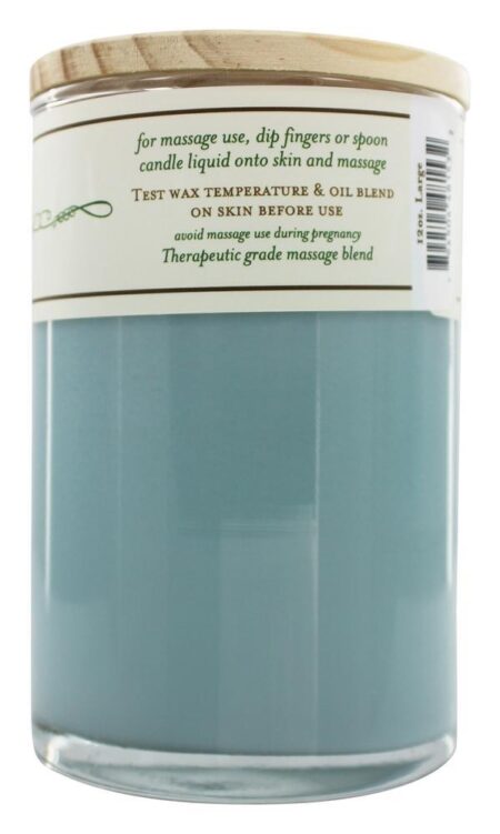 Massagem & Aromaterapia Soja Vela Hortelã-pimenta, Eucalipto & Gengibre - 12 oz. Terra Essential Scents - Image 3