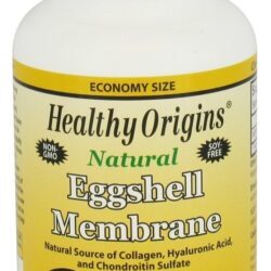 Membrana de Casca de Ovo Natural 500 mg. - Cápsulas vegetarianas 120 Healthy Origins