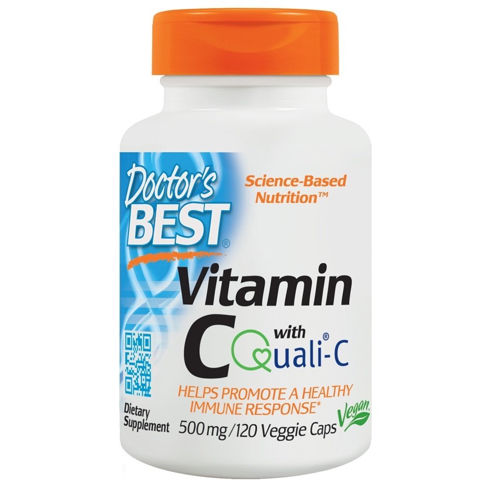 Vitamina C com Quali C 500 mg. - Cápsulas vegetarianas 120 Doctor's Best