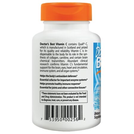 Vitamina C com Quali C 500 mg. - Cápsulas vegetarianas 120 Doctor's Best - Imagem 3