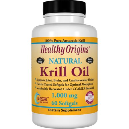 Óleo de Krill Natural 1000 mg. - 60 Softgels Healthy Origins