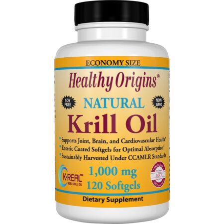 Óleo de Krill Natural 1000 mg. - 120 Softgels Healthy Origins