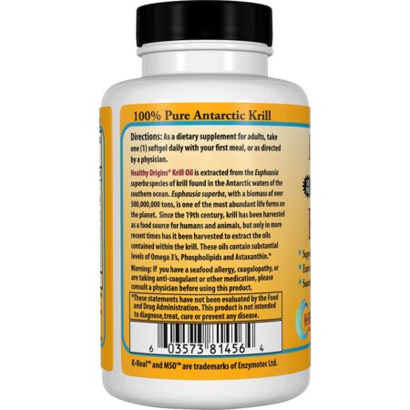 Óleo de Krill Natural 1000 mg. - 120 Softgels Healthy Origins - Image 3