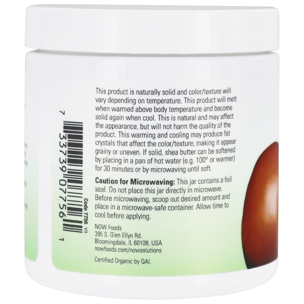 NOW Solutions Manteiga de Karité Orgânica - 7 oz. NOW Foods - Imagem 3