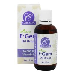 E Jóia Natural Vitamina E Nutritivo óleo Gotas 20000 IU - 2 fl. oz. Carlson Labs