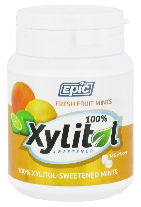 Xilitol Adoçado Balas Fresco Fruto - 180 Hortelã (s) Epic Dental