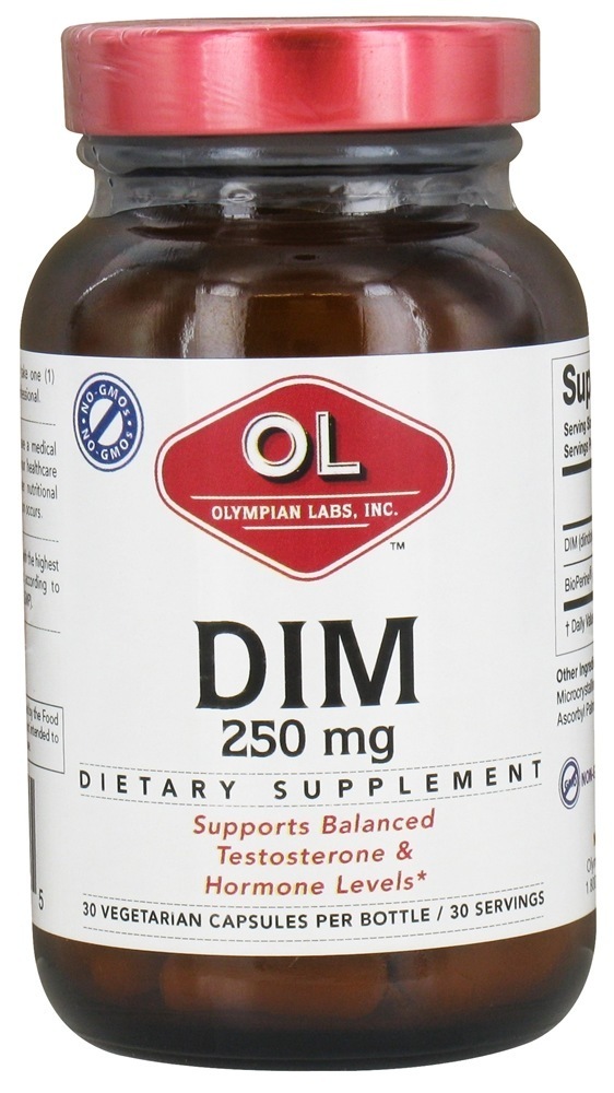 DIM 250 mg. - Cápsulas vegetarianas 30 Olympian Labs