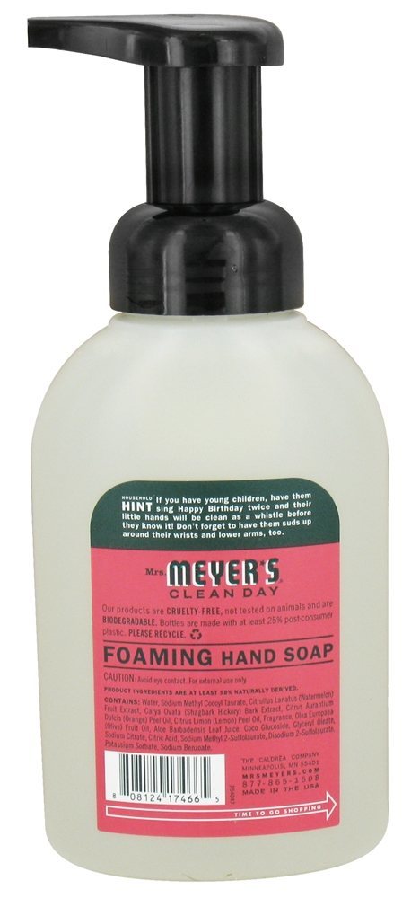 Dia limpo, espuma, mão, sabão, melancia - 10 fl. oz. Mrs. Meyer's - Imagem 2