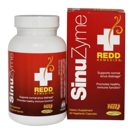 SinuZyme Immune Support - Cápsulas vegetarianas 40 Redd Remedies