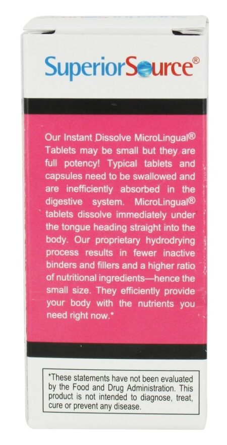 Just Women Ferro de Dissolução Instantânea 25 mg. - 90 Tablet (s) Superior Source - Image 3