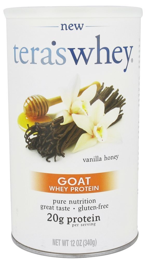 Cabra Soro de leite coalhado Proteína Baunilha Mel - 12 oz. Tera's Whey