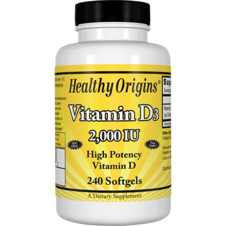 Vitamina D3 2000 UI - 240 Softgels Healthy Origins