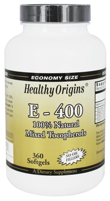 Vitamina E 400 UI - 360 Softgels Healthy Origins