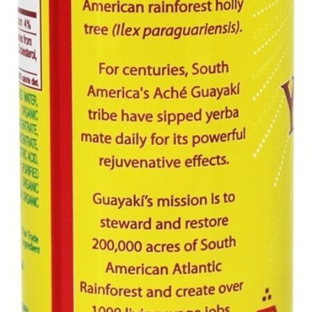 Orgânico Yerba Companheiro Espumante Oxicoco Romã - 12 fl. oz. Guayaki - Imagem 3