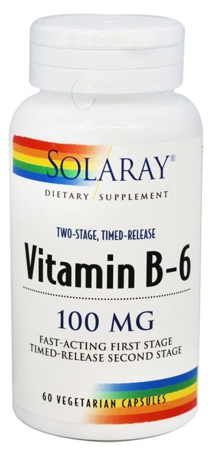 Vitamina B6 - Cápsulas vegetarianas 60 Solaray