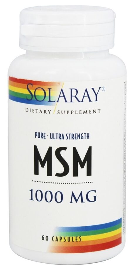 Pure MSM Extremista Força 1000 mg. - Cápsulas 60 Solaray