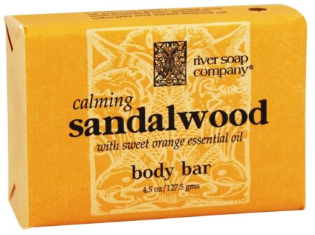 Sabonete em barra Sândalo calmante - 4.5 oz. River Soap Company