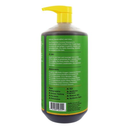 Shampoo hidratante de coco todos os dias Aroma de limão e coco - 32 fl. oz. Alaffia - Image 2