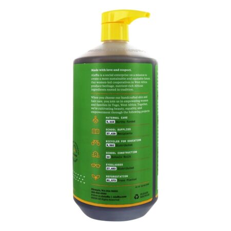 Shampoo hidratante de coco todos os dias Aroma de limão e coco - 32 fl. oz. Alaffia - Image 3