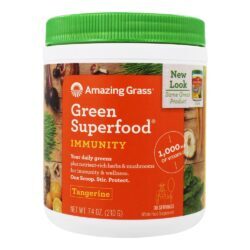 Verde SuperAlimentos Imunidade Defesa Bebida Em Pó Tangerina - 7.4 oz. Amazing Grass