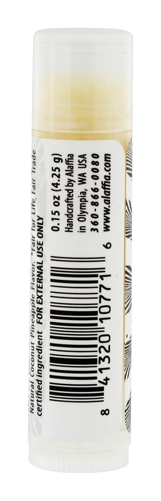 Bálsamo para os lábios Ethically Traded Coconut - 0.15 oz. Alaffia - Imagem 3