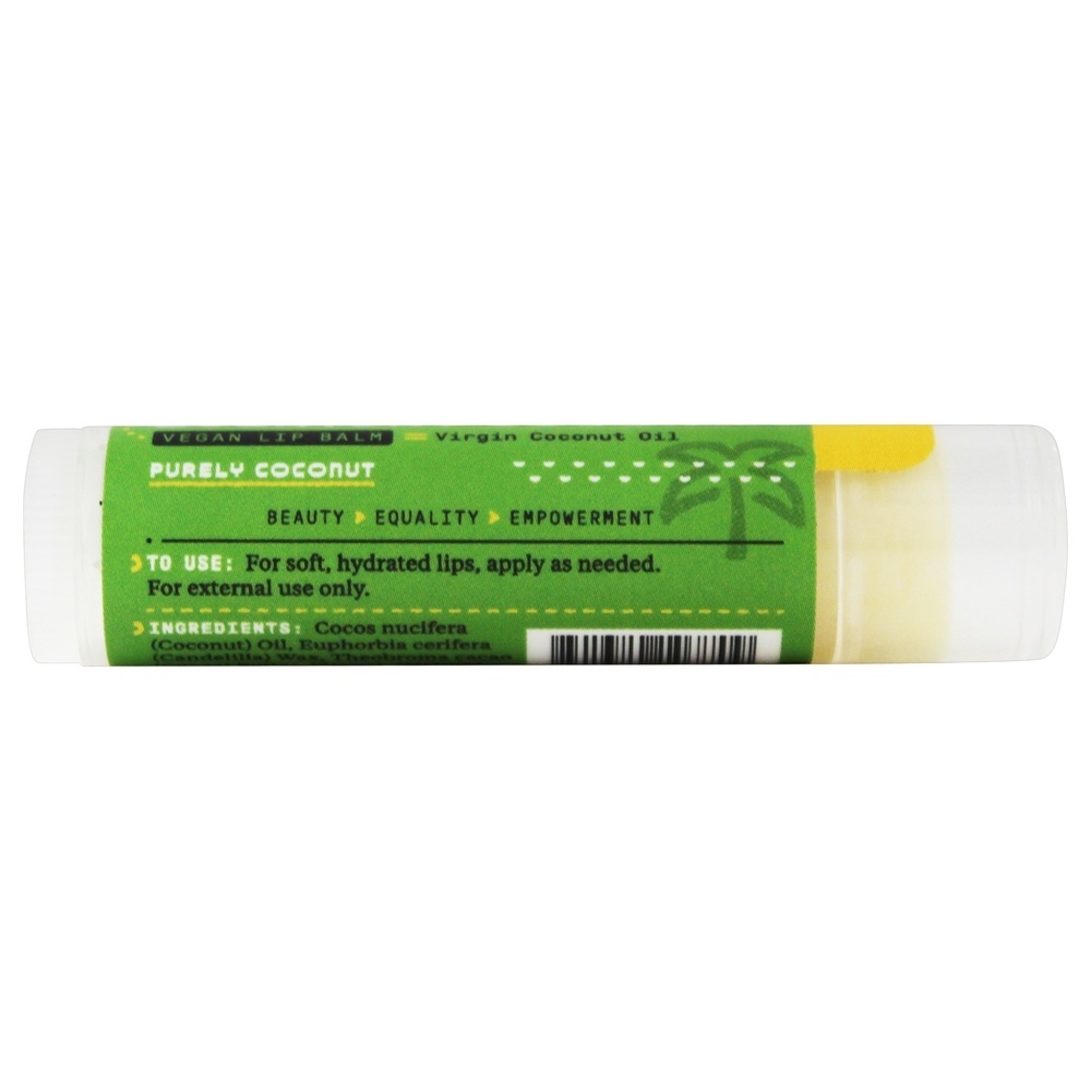 Everyday Coconut Vegan Lip Balm Purely Coconut - 0.15 oz. Alaffia - Imagem 3