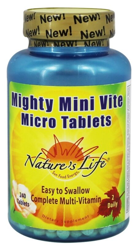 Poderoso Mini- Vite Mirco Comprimidos Multivitamina - 240 Tablets Nature's Life