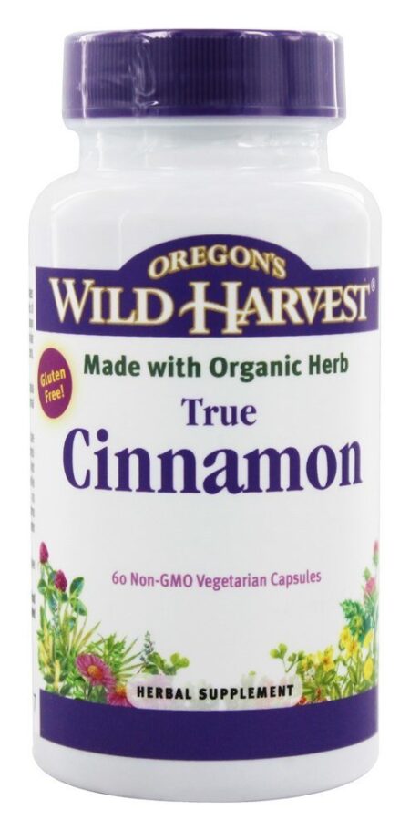 Canela Verdadeira (Ceilão) - Cápsulas vegetarianas 60 Oregon's Wild Harvest