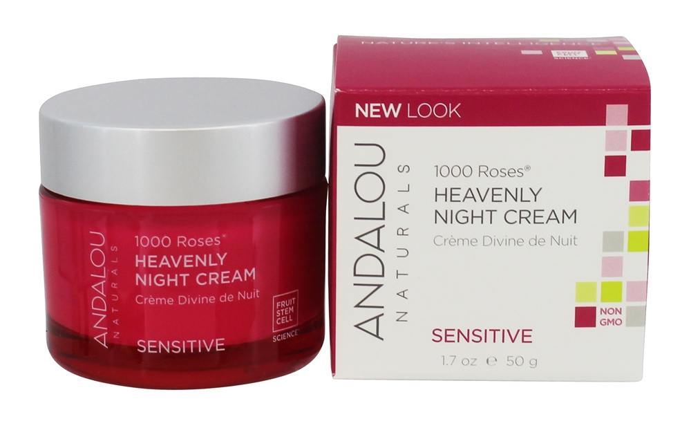 1000 Rosas Celestial Noite Creme para Face - 1.7 oz. Andalou Naturals