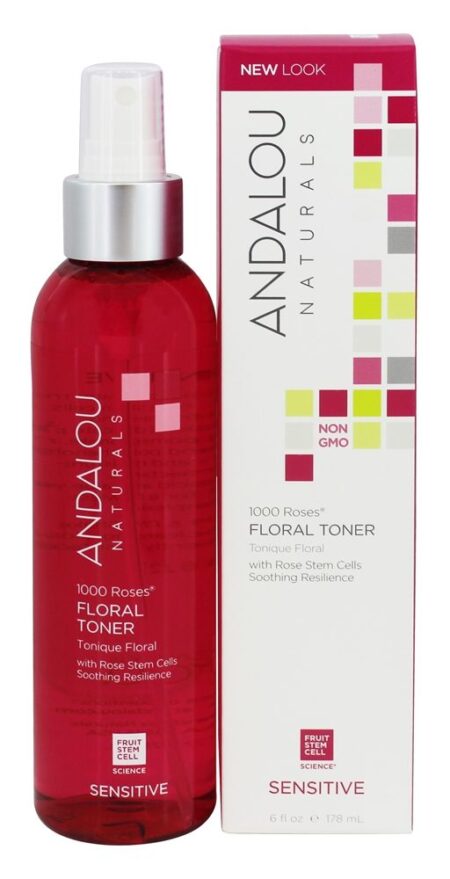 1000 Rosas Floral Toner com Rosa Haste Células - 6 fl. oz. Andalou Naturals