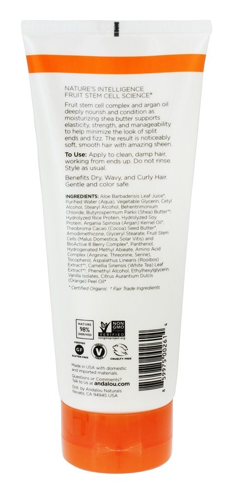 Óleo de Argan & Shea Moisture Rich Leave-In Conditioner - 6.8 fl. oz. Andalou Naturals - Imagem 2