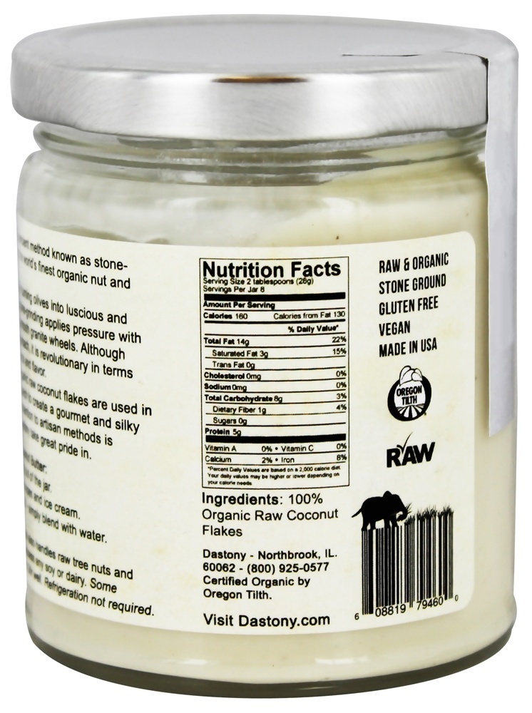 100 % Manteiga De Coco Orgânica - 8 oz. Dastony - Imagem 2