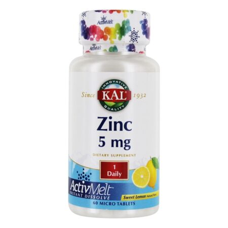 Limão Doce de Zinco 5 mg. - 60 Tablet (s) Kal