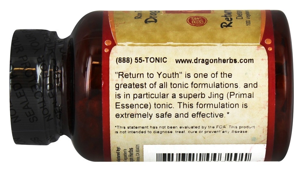 Retornar para Juventude 500 mg. - Cápsulas vegetarianas 100 Dragon Herbs - Imagem 3