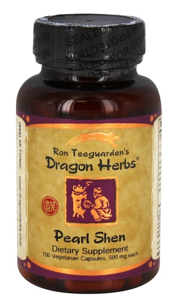 Pearl Shen 500 mg. - Cápsulas vegetarianas 100 Dragon Herbs