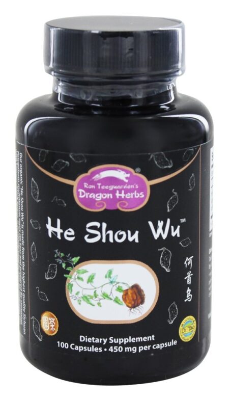 Ele Shou Wu 450 mg. - Cápsulas vegetarianas 100 Dragon Herbs