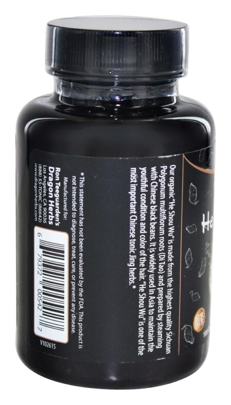 Ele Shou Wu 450 mg. - Cápsulas vegetarianas 100 Dragon Herbs - Image 3