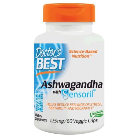 Ashwagandha Apresentando Sensoril 125 mg . - Cápsulas vegetarianas 60 Doctor's Best