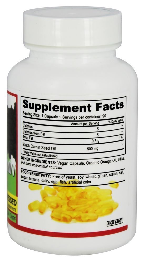 Óleo de semente de cominho preto vegan - 90 Tampas veganas Deva Nutrition - Imagem 2