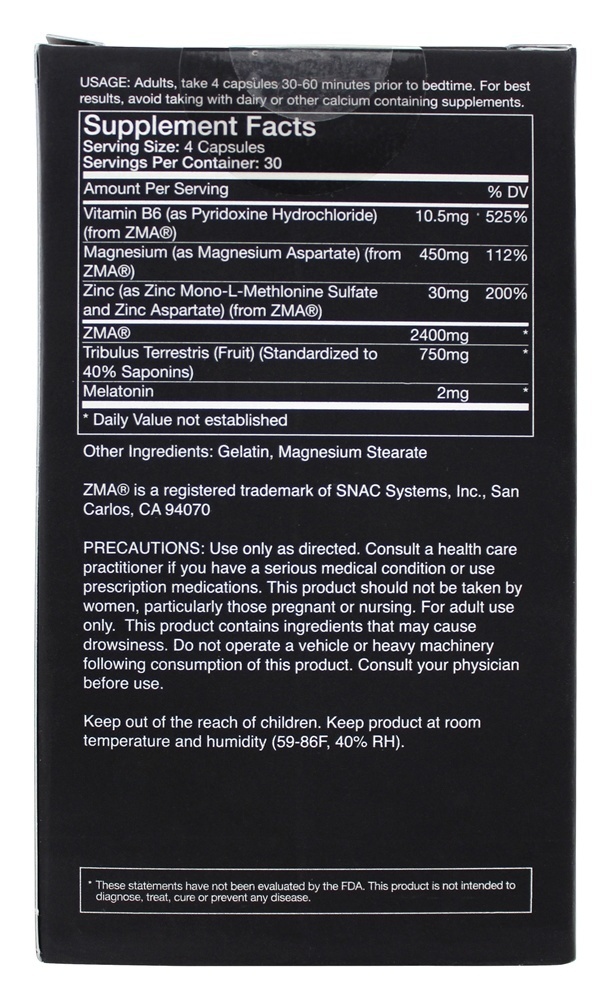 Impulsionador de testosterona PM ZMA - Cápsulas 120 Nugenix - Imagem 2