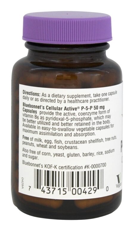 CellularActive P 5 P - Cápsulas vegetarianas 90 Bluebonnet Nutrition - Image 3