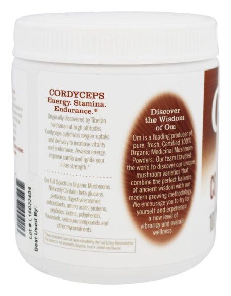 Cogumelo Cordyceps Orgânico em Pó - 7.14 oz. Matriz de Cogumelo Anteriormente Om - Image 3