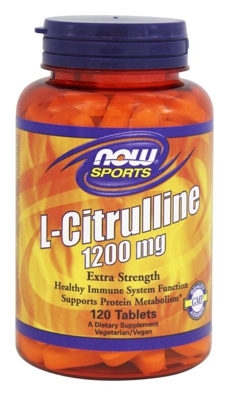 NOW Sports Força Extra de L-Citrulina 1200 mg . - 120 Tablets NOW Foods